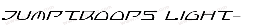 Jumptroops Light字体转换